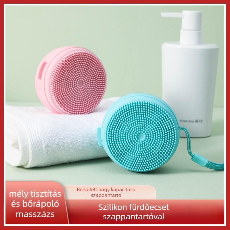 Szilikon fürdő- és masszázskefe általános használatra