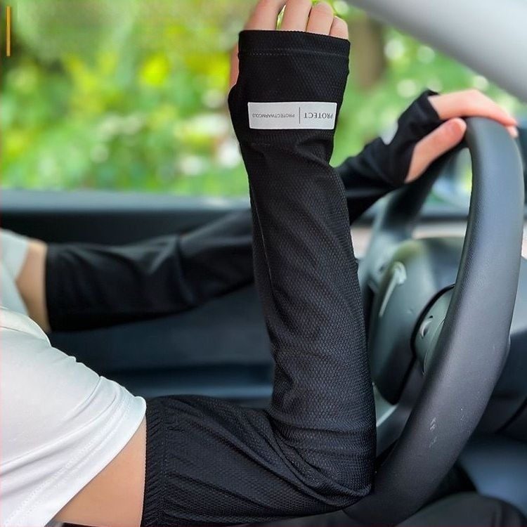 Kerékpáros ujjvédők napvédelmi és hűtési funkcióval, minimalist poliészter, 81–95% tartalom, 2024 tavasz