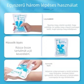 Egyszer használatos jégcsomag – PE anyag, 100 g kapacitás, gyors hűtés