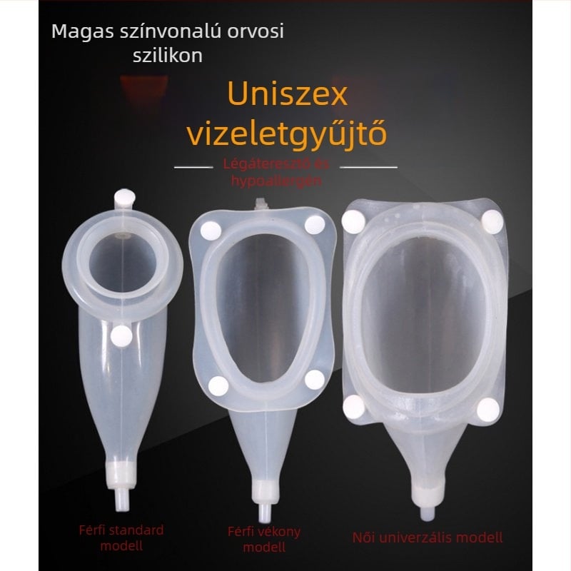 Shengbang szilikon vizeletgyűjtő és vizeletzacskó felnőttek inkontinenciájára — szilikon/plasztik felépítés, 60 darab a csomagban