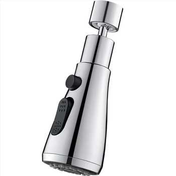 CJ-76 Konyhai anti-spray fej univerzális hosszabbítóval, spirális szerelés, anyag: réz, tengely-roller típusú szelepház, elektroplakált felület