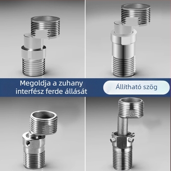 Zuhanycsaptelep állítható teleszkópos íves lábakkal, hosszabbított szög, réz test