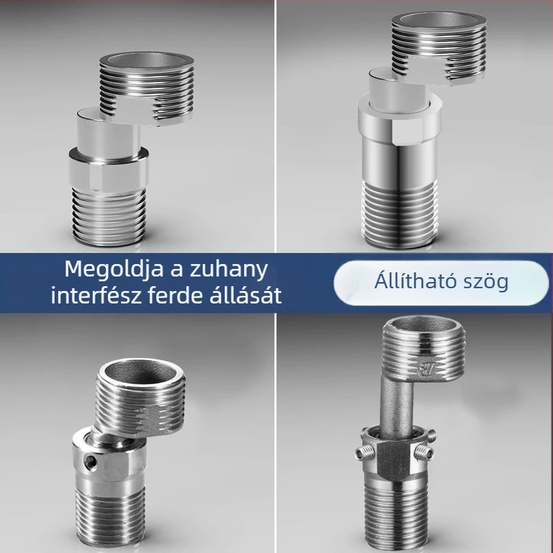 Zuhanycsaptelep állítható teleszkópos íves lábakkal, hosszabbított szög, réz test