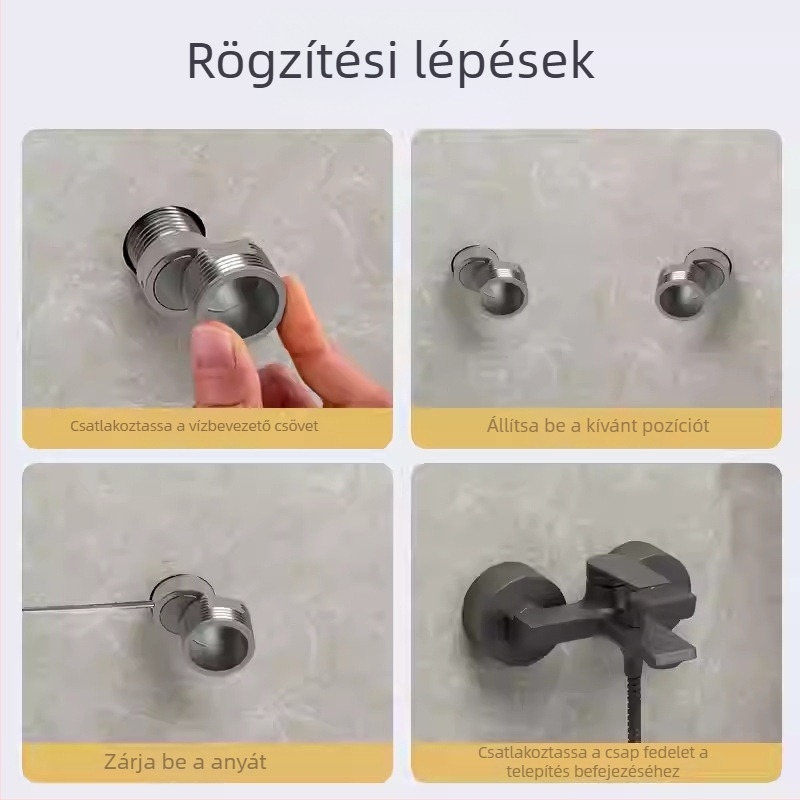 Zuhanycsaptelep állítható teleszkópos íves lábakkal, hosszabbított szög, réz test