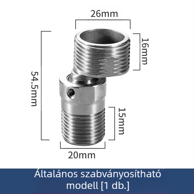 Zuhanycsaptelep állítható teleszkópos íves lábakkal, hosszabbított szög, réz test