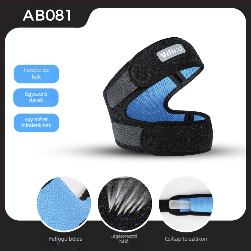 Sport térdvédő — kétirányban állítható, légáteresztő poliészter, ütéscsillapító térdvédő kosárlabdához és futáshoz