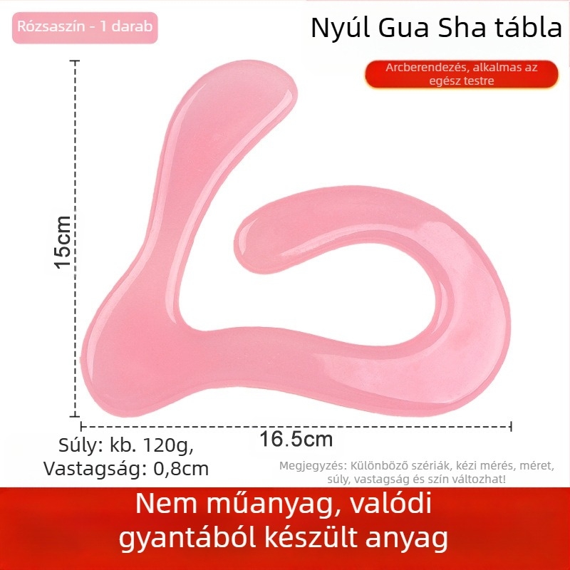 Gua Sha tábla - gyanta, 120 g; 500 db; testreszabható márka; logó nyomtatás elérhető