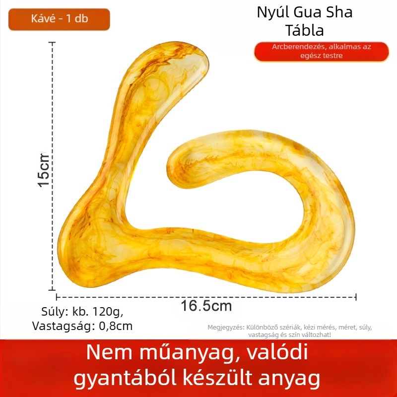 Gua Sha tábla - gyanta, 120 g; 500 db; testreszabható márka; logó nyomtatás elérhető
