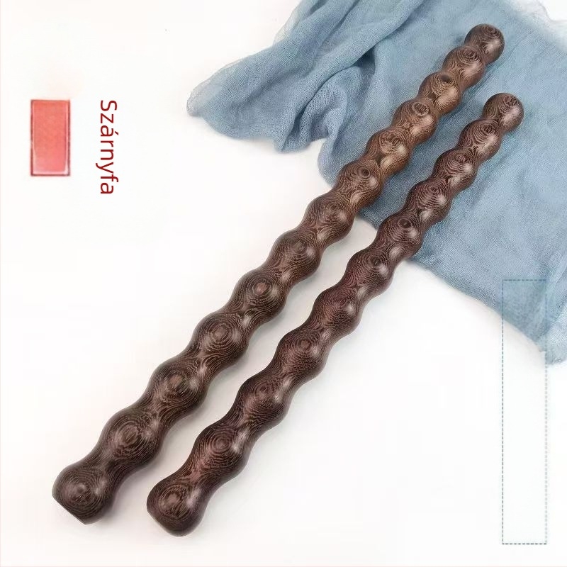 Vörösfenyefa alapú fitness- és önvédelmi bot, harcművészeti masszázs és inak gördítése