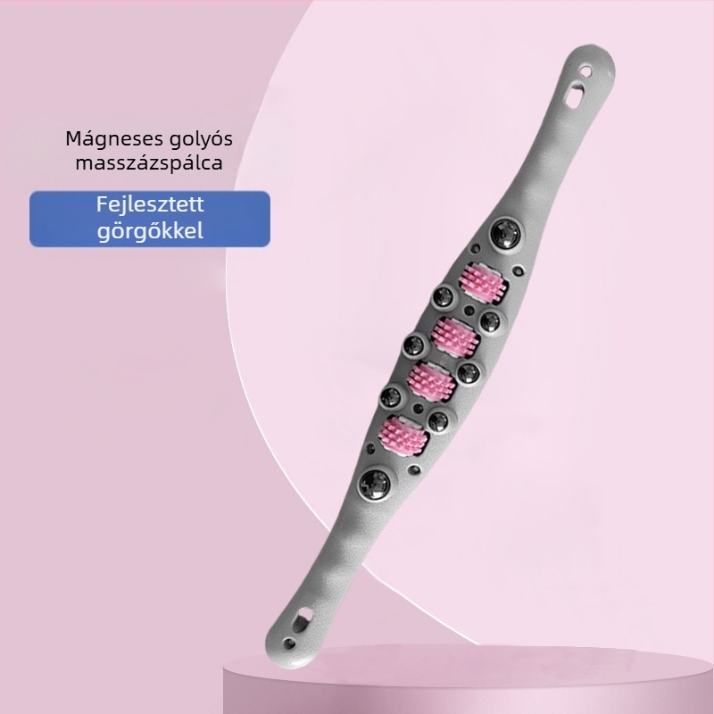 Teljes testre szóló golyós masszírozó, karcsúsító eszköz, hasi masszázsbot, lefedi a derekat, hátat, lábakat, vállakat és nyakat, meridián kefével; 2024 nyári kiadás; Márka: Other