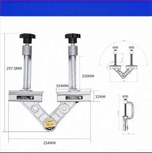 Faipari 90° derékszög tartó állítható szögű gyors rögzítő eszköz