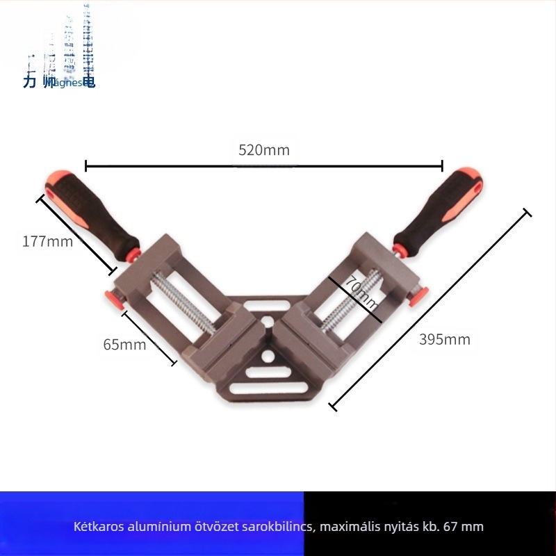 Faipari 90° derékszög tartó állítható szögű gyors rögzítő eszköz