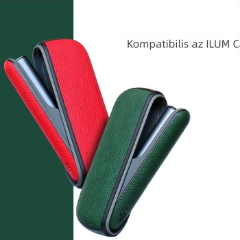 IQO ILUMACASE PU+PC védőtok, dekoratív bőrhatású burkolat logónyomással, testreszabás elérhető, modern minimalista stílus