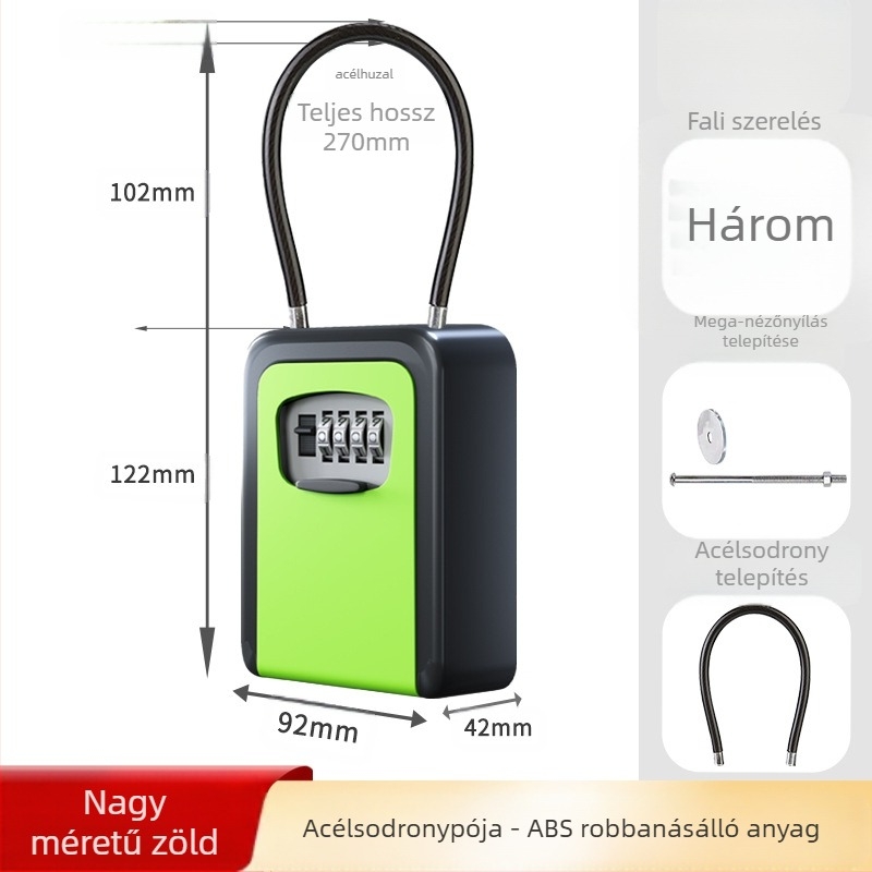 G-típusú jelszavas lakat ötvözött acélból, modern design