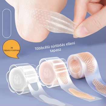 Sarok- és lábujvédő ragasztócsíkok cipőkhöz — átlátszó, kopásálló, kompatibilis bőrcipőkkel, szandálokkal, textilek és munkacipőkkel, egész évben használható