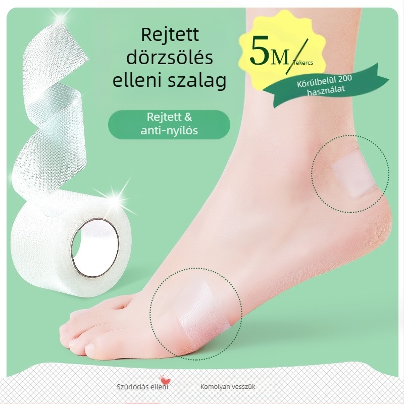 Sarok- és lábujvédő ragasztócsíkok cipőkhöz — átlátszó, kopásálló, kompatibilis bőrcipőkkel, szandálokkal, textilek és munkacipőkkel, egész évben használható