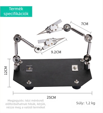 Hegesztő tartó háromkarú, dupla fejű hegesztő csipesz, segédeszköz asztal, márka Yilong