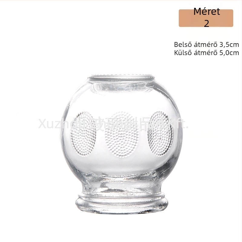 Vákuumos cupping készülék, üvegből készült cupping készlet, illóolajokhoz, licencelhető magáncímke, logó nyomtatás elérhető