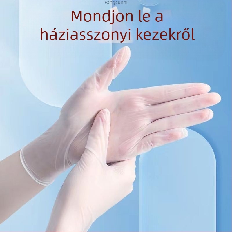 Egyszer használatos, vastagított élelmiszer-minőségű TPE kesztyűk cateringhez és a konyhához, csúszásmentes, logóval nyomtatva