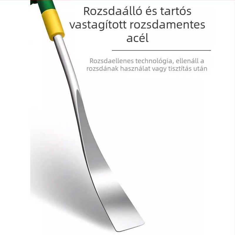 Fokhagyma- és vad zöldségek ásója, acél fogantyúval, fej 260 mm hosszú, 30 mm széles, fej tömege 0,3 kg, Pro-election
