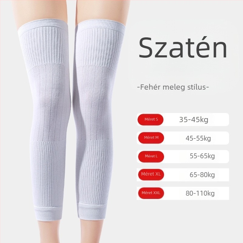 Uniszex térd- és lábmelegítő fleece-béléssel, kasmír melegséggel, felnőtteknek