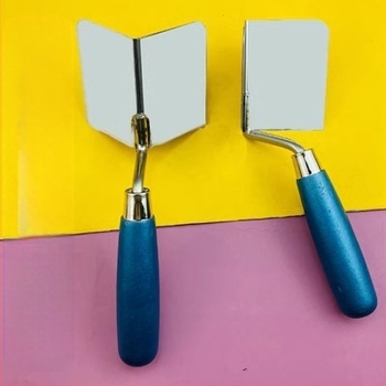 Rozsdamentes acélból készült kettős szögű eszköz belső és külső sarkokra, vakolat és gletteléshez; modellek D200, D300, D200S, D300S