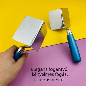 Rozsdamentes acélból készült kettős szögű eszköz belső és külső sarkokra, vakolat és gletteléshez; modellek D200, D300, D200S, D300S