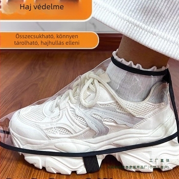 Fodrász és barber cipővédők, porálló, hajszálak töredezésének elleni védelem, felnőtteknek, mintázat 69850, biológiailag lebomló