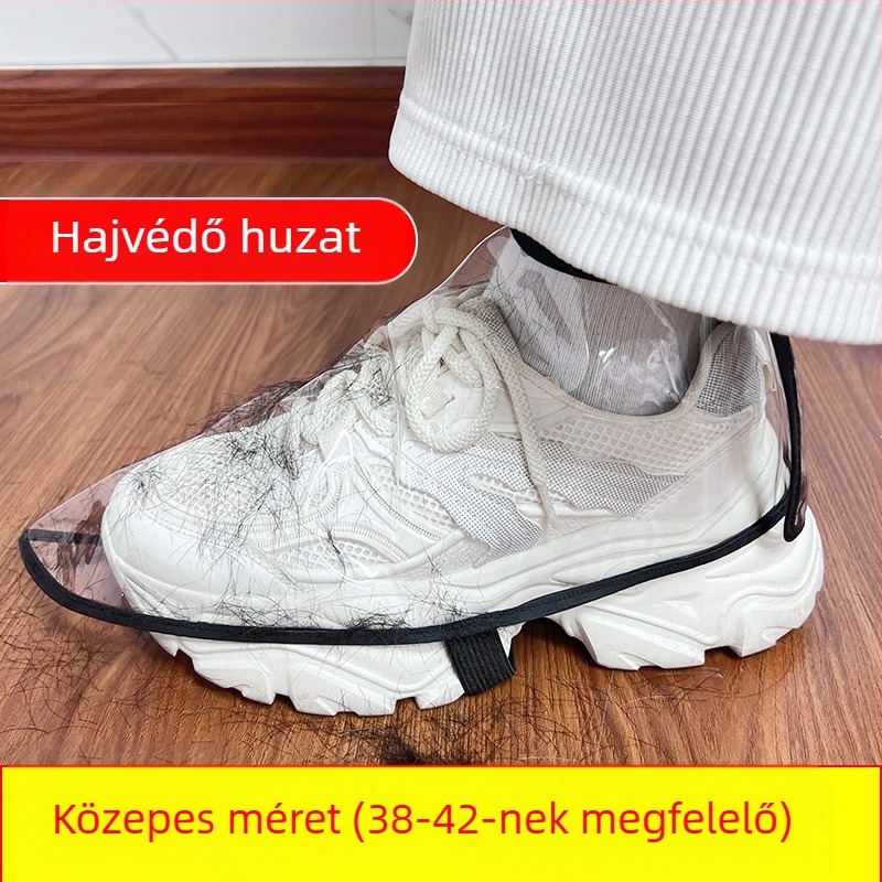 Fodrász és barber cipővédők, porálló, hajszálak töredezésének elleni védelem, felnőtteknek, mintázat 69850, biológiailag lebomló