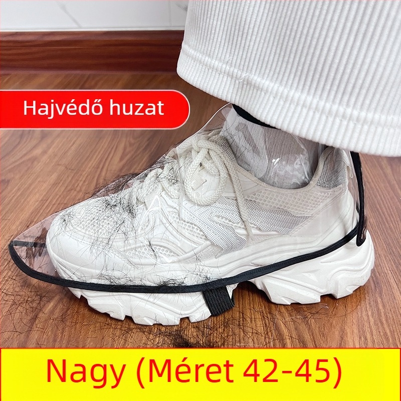 Fodrász és barber cipővédők, porálló, hajszálak töredezésének elleni védelem, felnőtteknek, mintázat 69850, biológiailag lebomló