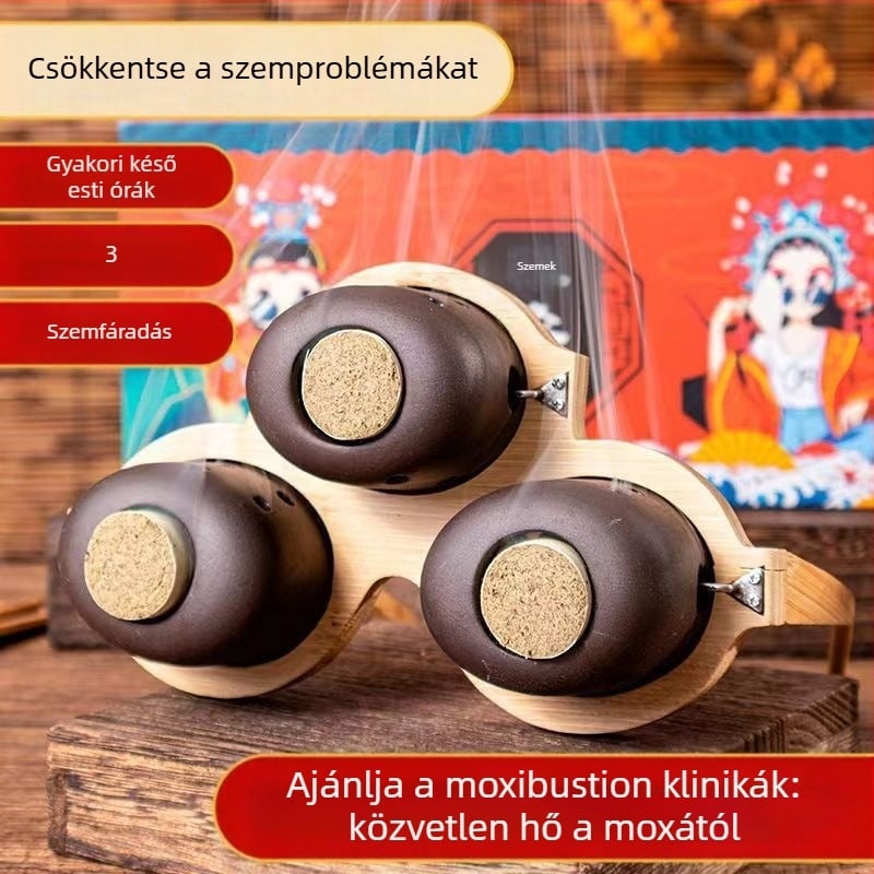 Hordozható szem-moxibusztációs eszköz, 2–3 lyuk, 50 darabos csomag