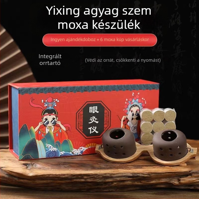 Hordozható szem-moxibusztációs eszköz, 2–3 lyuk, 50 darabos csomag