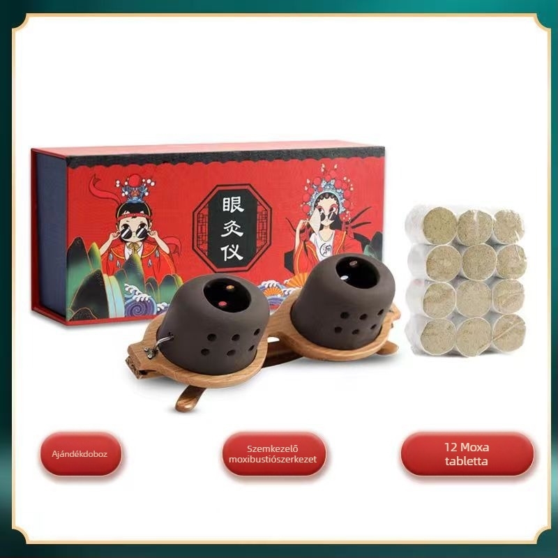 Hordozható szem-moxibusztációs eszköz, 2–3 lyuk, 50 darabos csomag