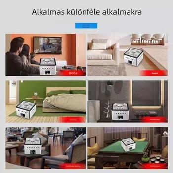 Okos kerámiából készült hamutartó negatív ionos légtisztítóval otthonra — szageltávolítás, USB-tápellátás, HEPA technológia, csendes működés, légáramlás 51–150 m3/h, 11–20 m2-nek megfelelő