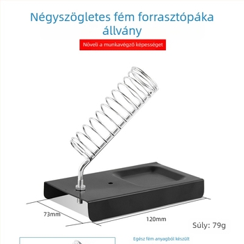 Teljesen fém forrasztópáka tartó, négyszögletes Y-típusú tartó, zománcfényes bevonat, kompatibil es forrasztópáka tartókkal, Neutral márka
