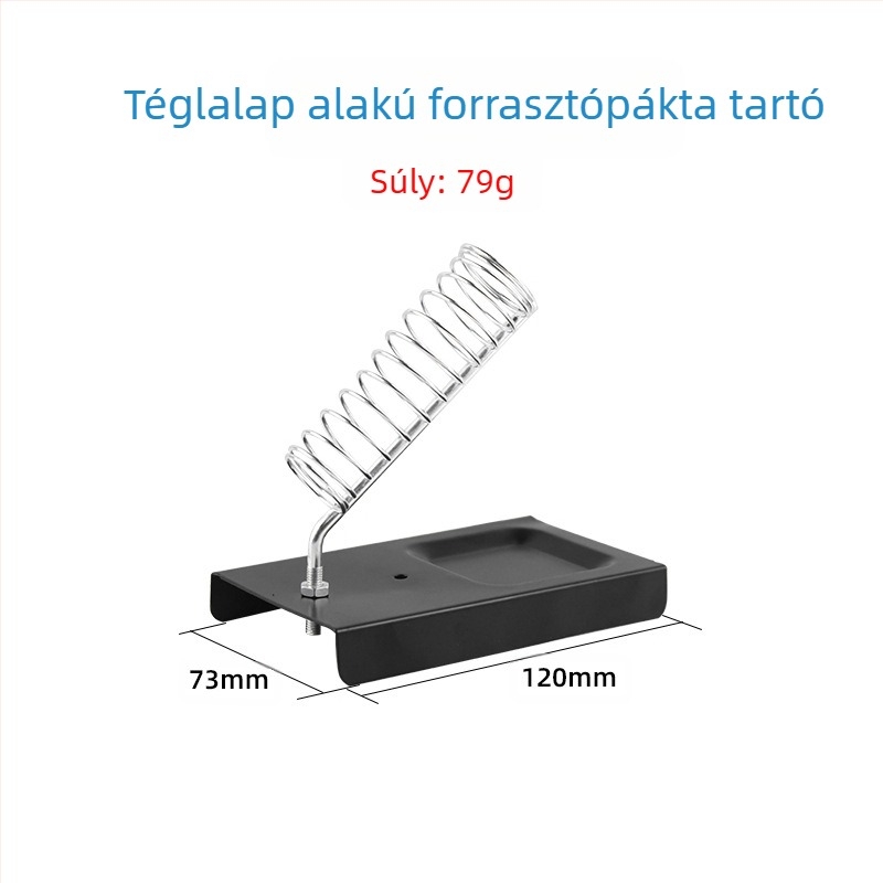 Teljesen fém forrasztópáka tartó, négyszögletes Y-típusú tartó, zománcfényes bevonat, kompatibil es forrasztópáka tartókkal, Neutral márka