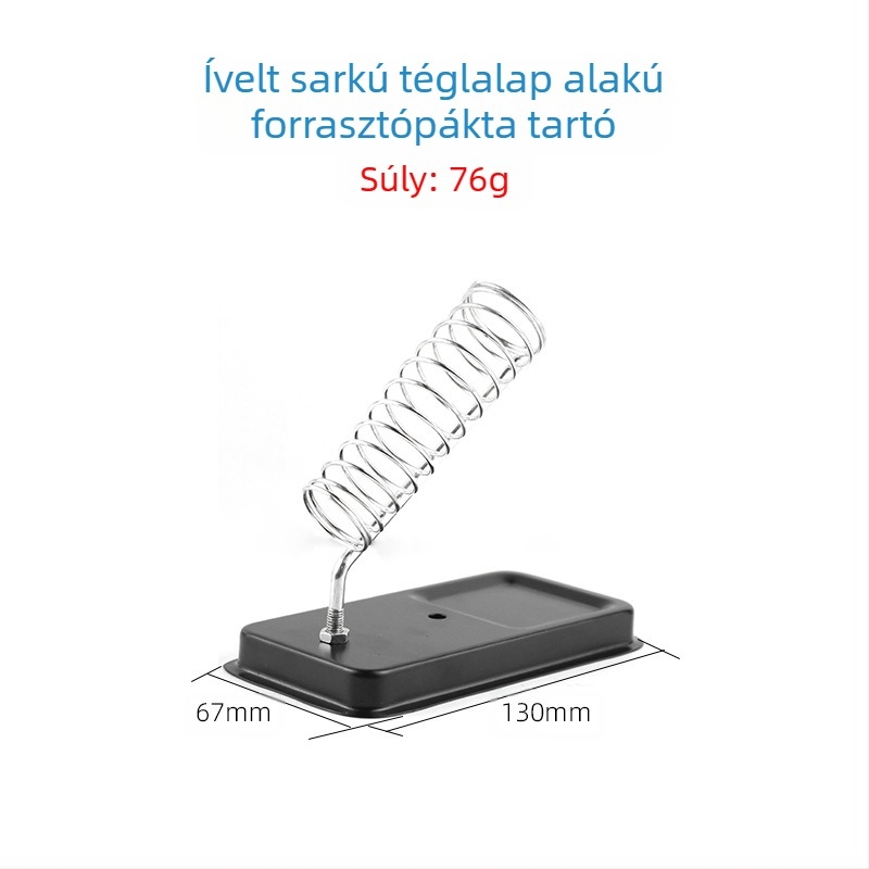 Teljesen fém forrasztópáka tartó, négyszögletes Y-típusú tartó, zománcfényes bevonat, kompatibil es forrasztópáka tartókkal, Neutral márka