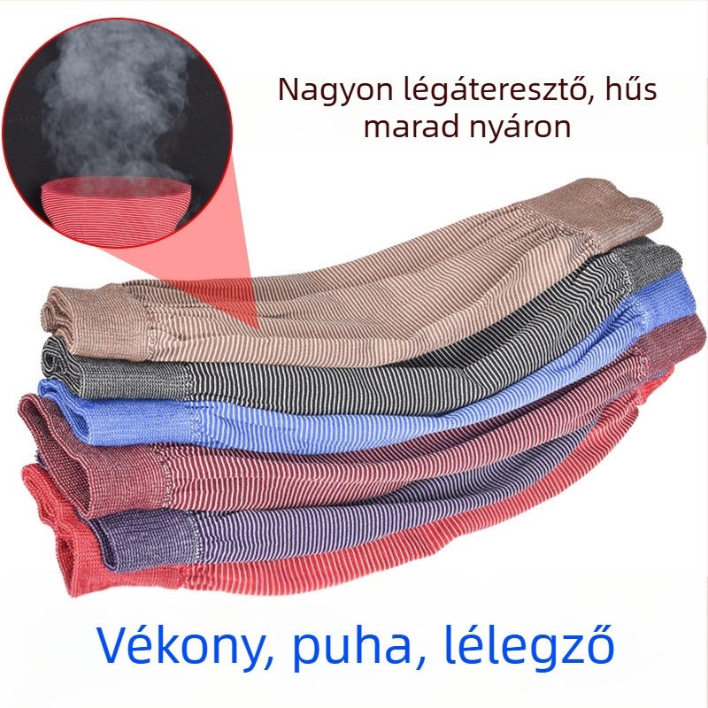 Hosszú kötött ujjú kötény konyhához, elasztikus ujjak, szabad méret, egyszerű stílus