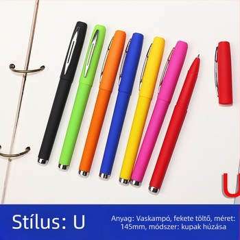 Promóciós toll egyedi logóval és QR-kóddal – Modell 802, műanyag test, logó nyomtatás elérhető, testreszabás elérhető, iroda és irodai kellékekhez