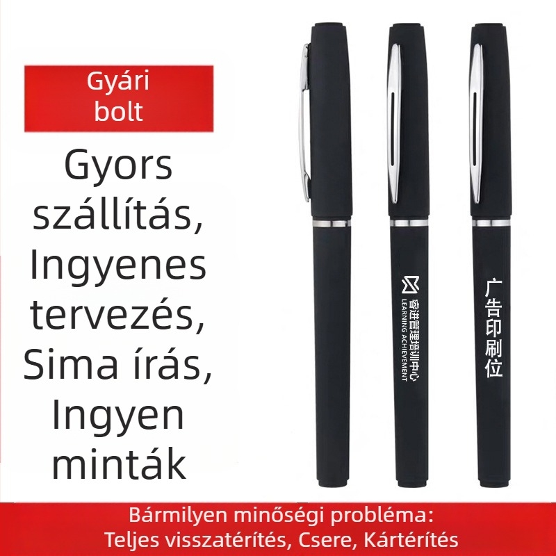 Promóciós toll egyedi logóval és QR-kóddal – Modell 802, műanyag test, logó nyomtatás elérhető, testreszabás elérhető, iroda és irodai kellékekhez