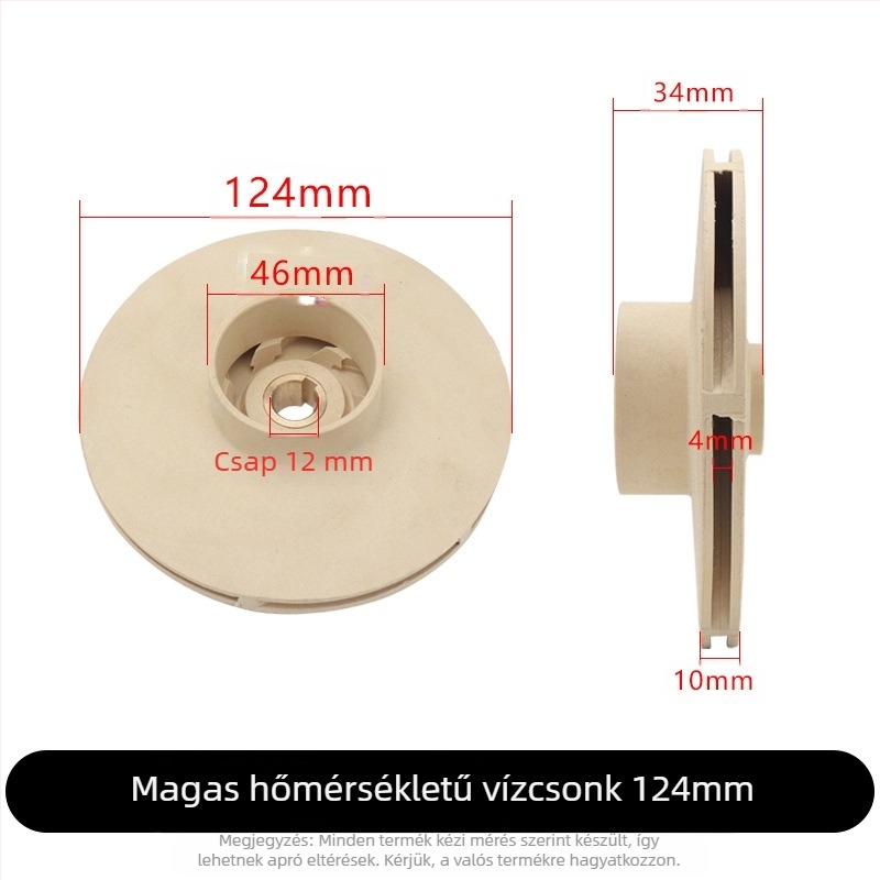 Jet önprimáló szivattyú – műanyag impeller, vezetőcső, oszlop, magas hőmérséklet-ellenállás