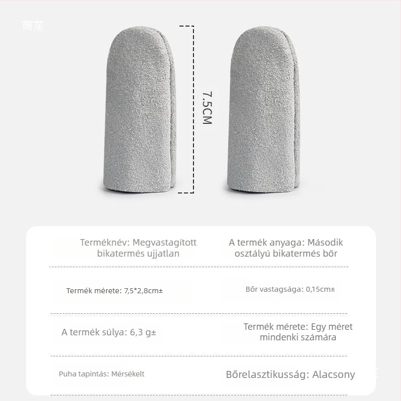 Tehénbőr ujjvédők, vastagított, hőszigetelt, szúrásálló, csúszásmentes