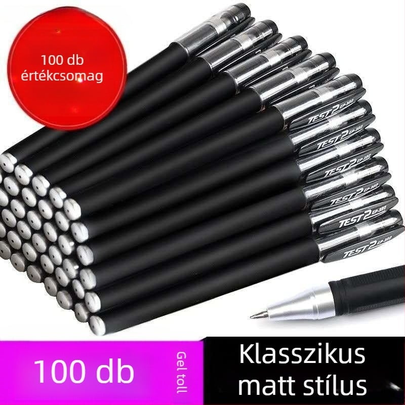 Semleges matt golyóstoll diákoknak — piros-kék tinta, vizsgára alkalmas íróeszköz (Eredet: Egyéb; Márka: Egyéb; Logó nyomtatás: Nem)