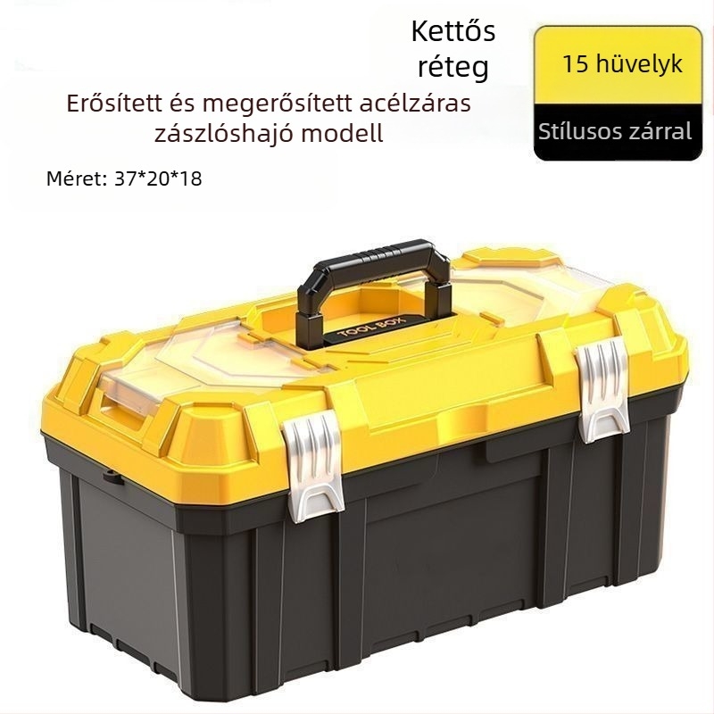 Műanyag szerszámtartó doboz, bővíthető (Márka: Egyéb; Sorozat: 1)