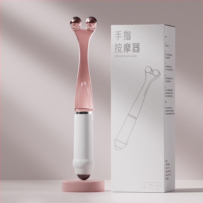 Ujjmasszírozó mágneses golyókkal, klipsz-stílusú ujjízületi masszírozó, súly 62 g, nyomtatott logó, testreszabás elérhető.