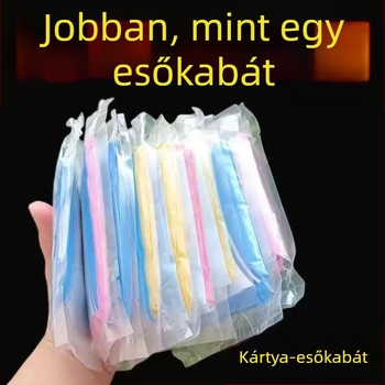 PVC vékony eső poncsó PU ragasztóval a vízállóságért, kerékpár és szabadtéri használatra, logó nyomtatása lehetséges