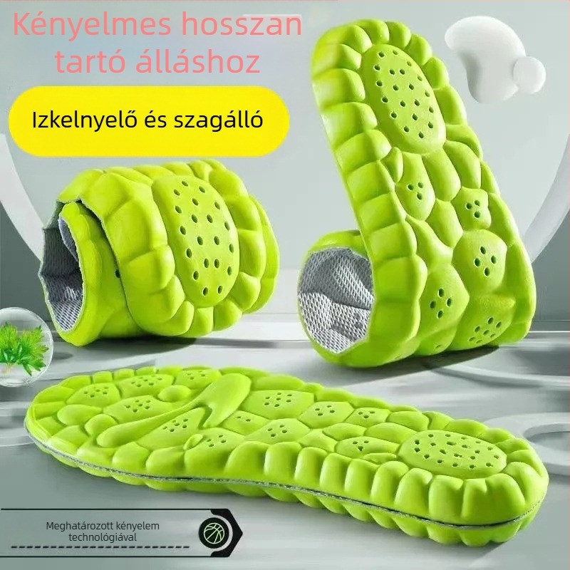 Edzés talpbetét, szagtalanító, légáteresztő, izzadságelnyelő, ütéscsillapító, hosszú állásnál kényelmes, sporttalpbetét nőknek és férfiaknak