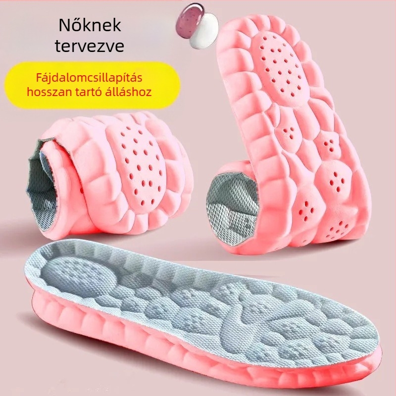 Edzés talpbetét, szagtalanító, légáteresztő, izzadságelnyelő, ütéscsillapító, hosszú állásnál kényelmes, sporttalpbetét nőknek és férfiaknak