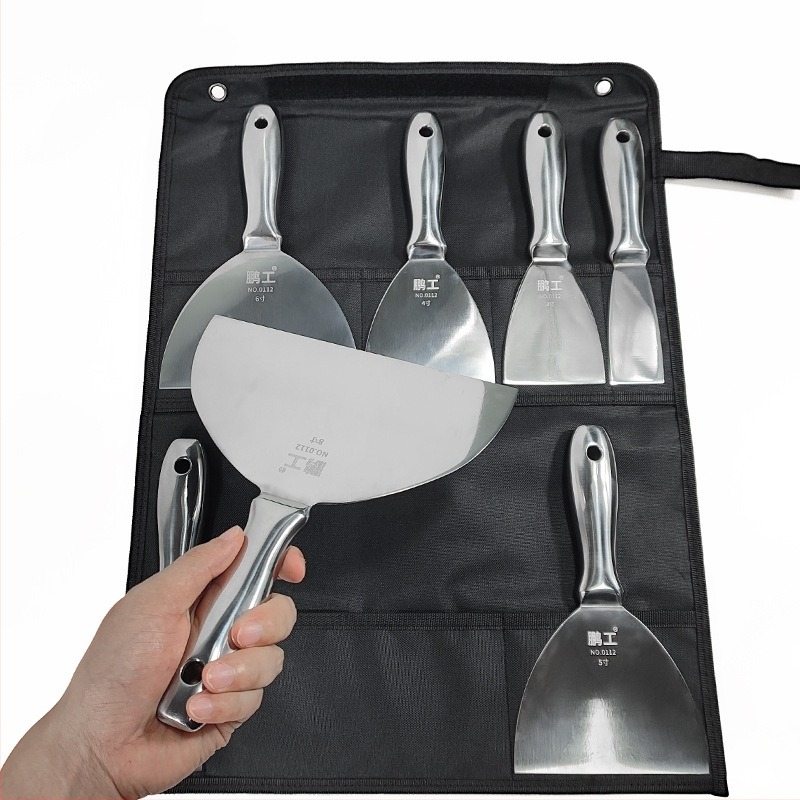 Lapos kés spatula – rozsdamentes acél, élelmiszer-minőség, por és sár tisztítására a pengéken; Peng Gong