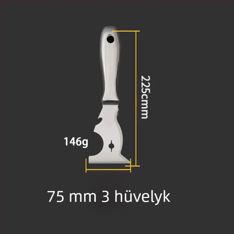 Lapos kés spatula – rozsdamentes acél, élelmiszer-minőség, por és sár tisztítására a pengéken; Peng Gong